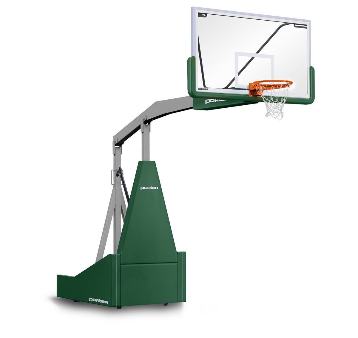 Porter Athletic 1135 Competition Portable Backstop Dark Green, Gray, No Graphics