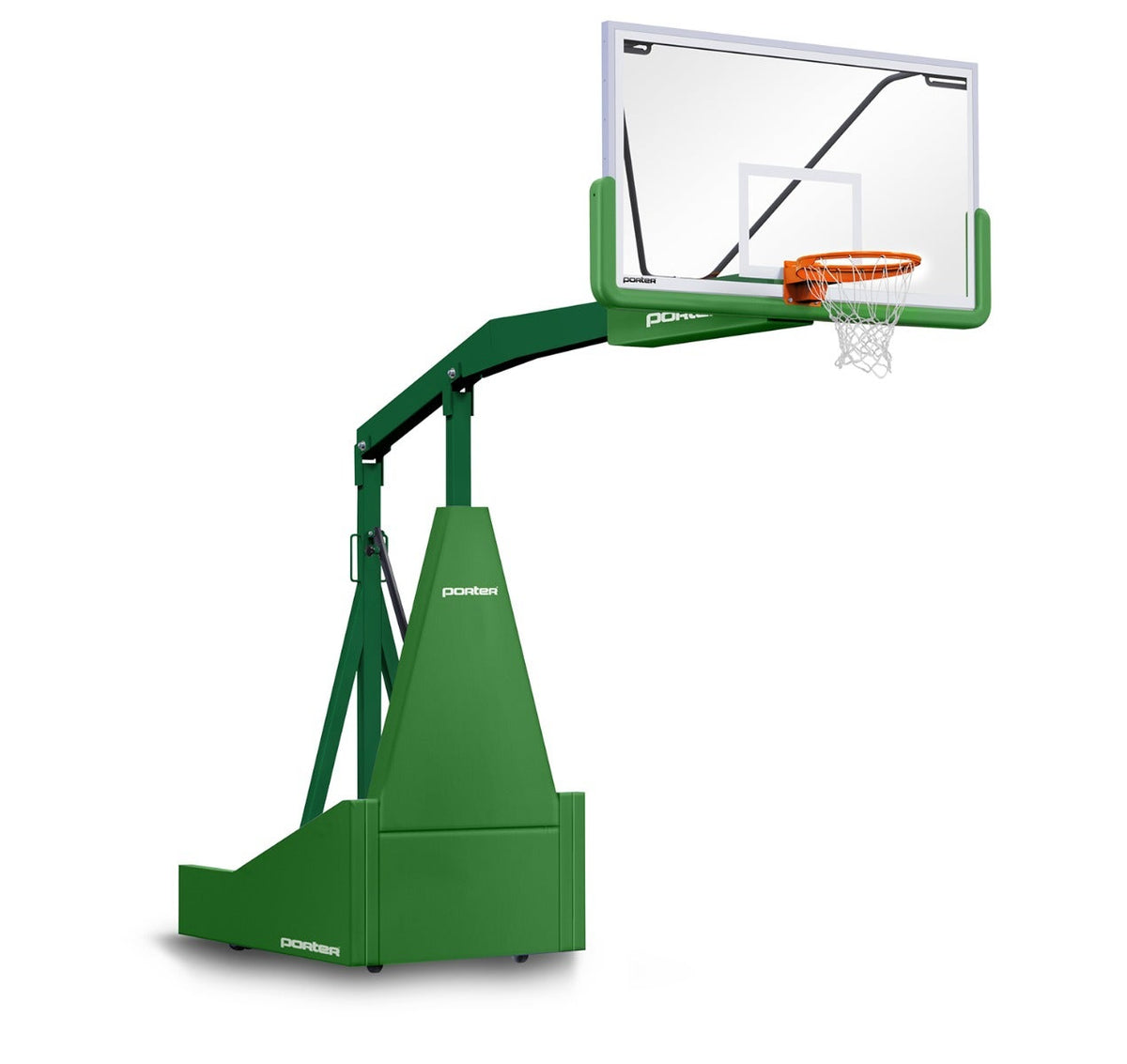 Porter Athletic 1135 Competition Portable Backstop Kelly Green, Dark Green, No Graphics