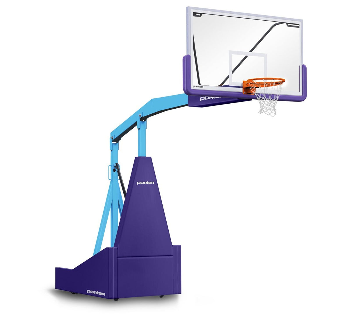 Porter Athletic 1135 Competition Portable Backstop Purple, Light Blue, No Graphics