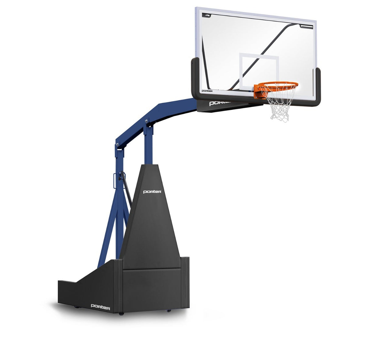 Porter Athletic 1135 Competition Portable Backstop Black, Navy Blue, No Graphics