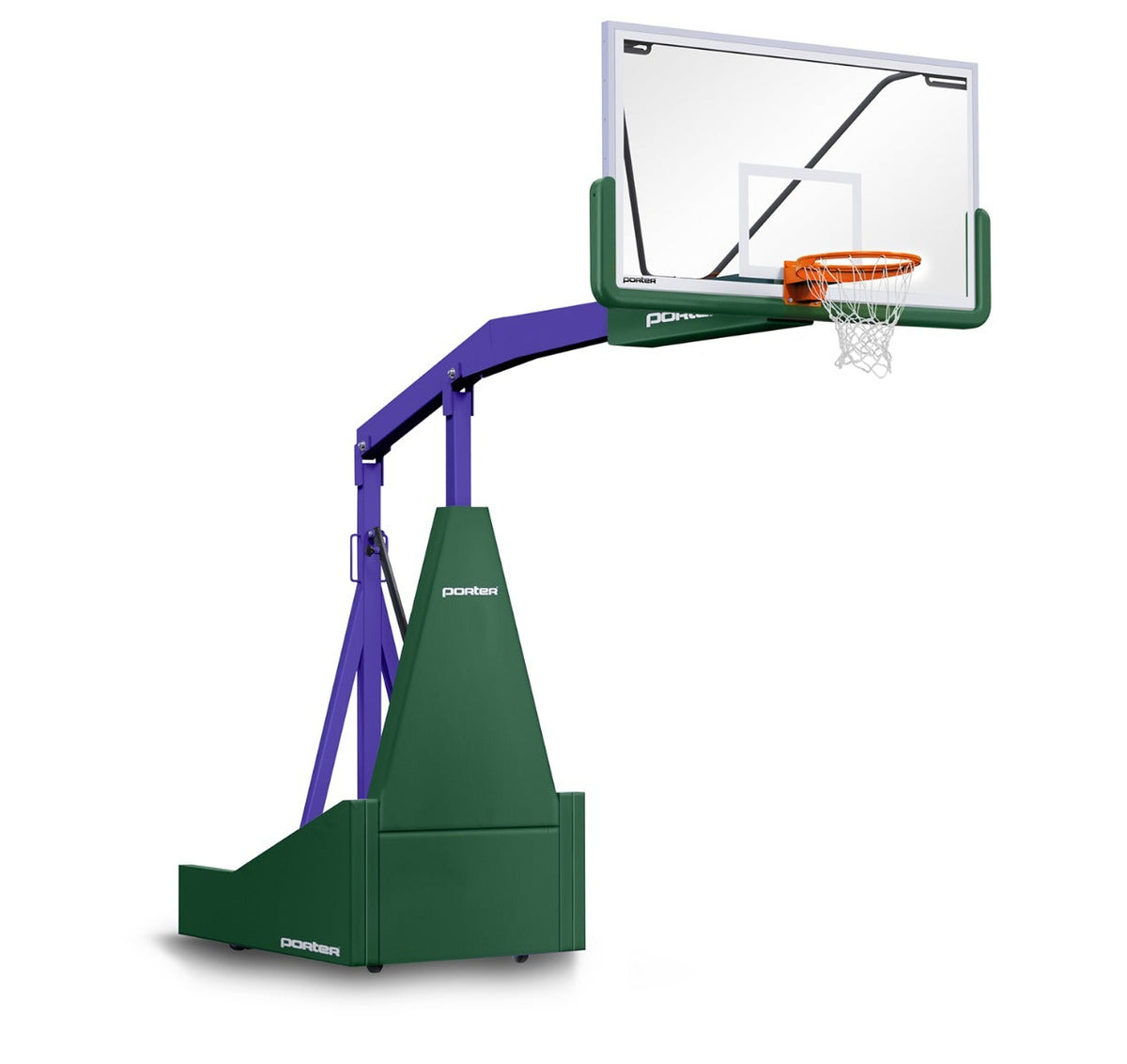 Porter Athletic 1135 Competition Portable Backstop Dark Green, Purple, No Graphics