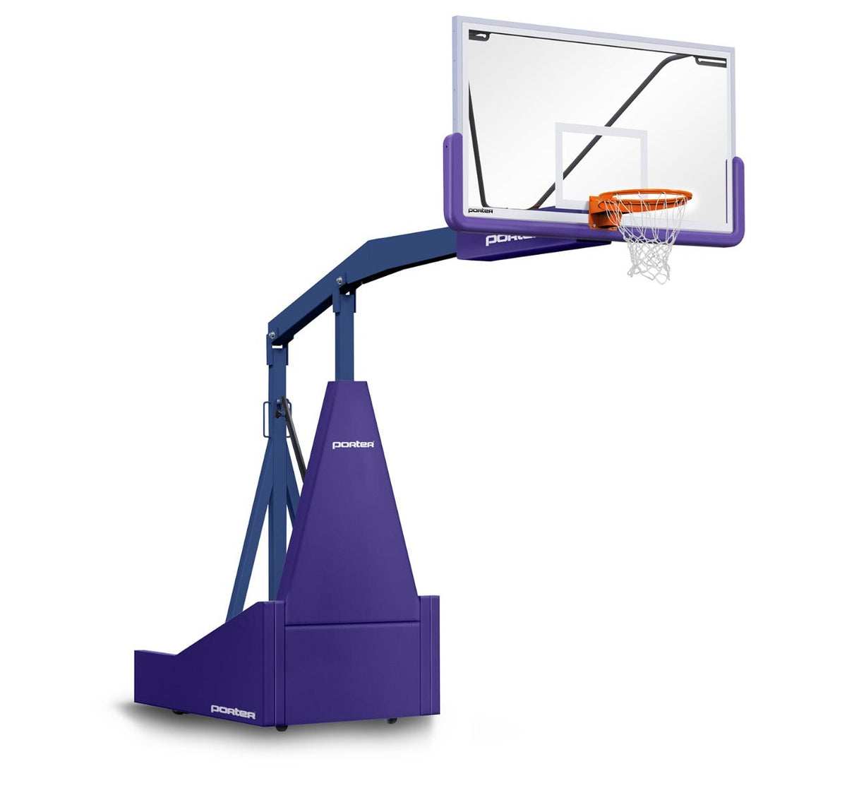 Porter Athletic 1135 Competition Portable Backstop Purple, Navy Blue, No Graphics