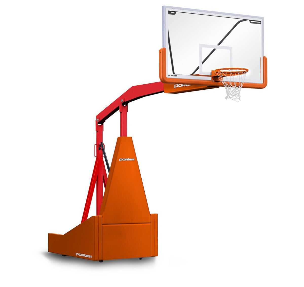 Porter Athletic 1135 Competition Portable Backstop Orange, Red, No Graphics