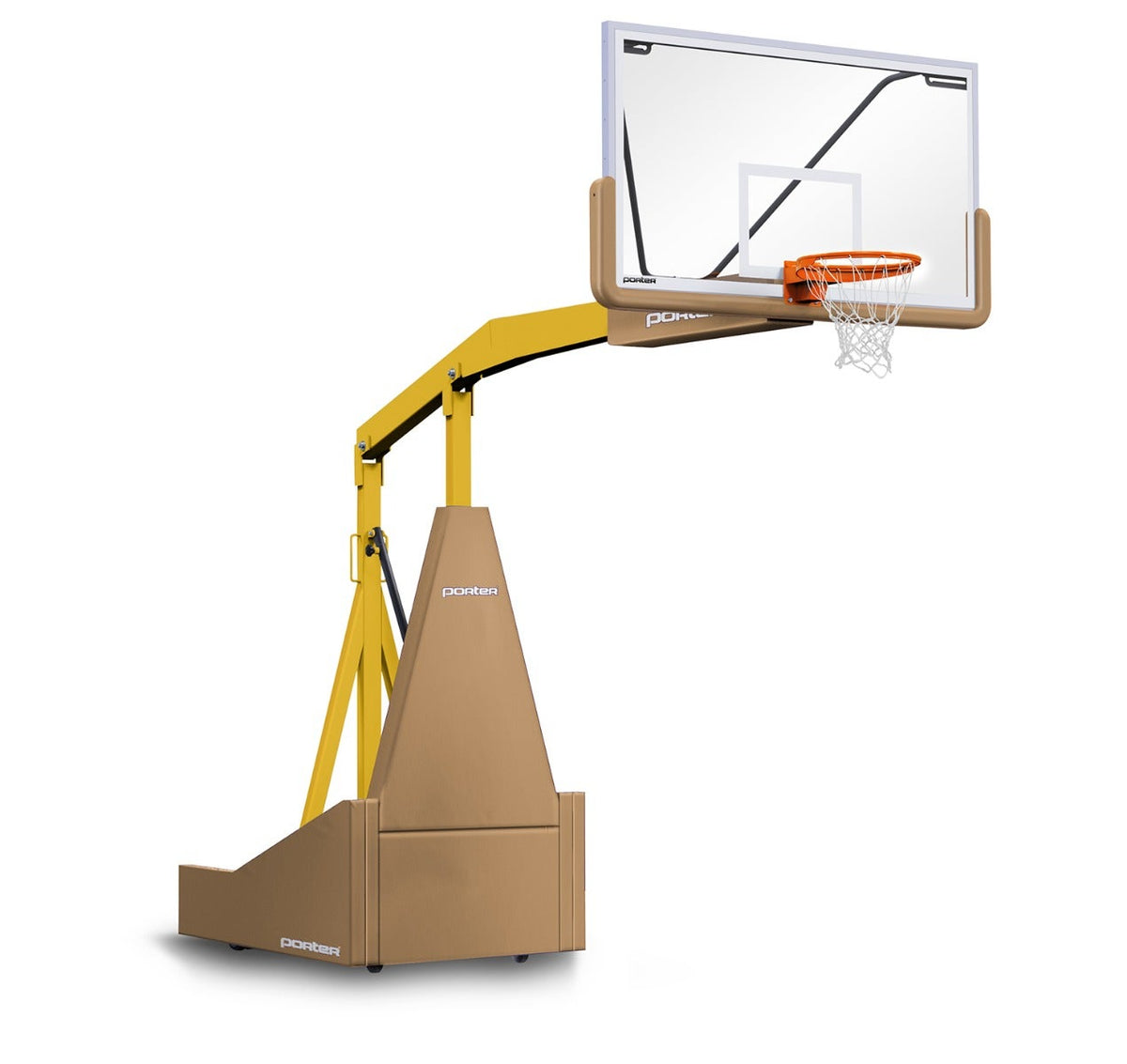 Porter Athletic 1135 Competition Portable Backstop Tan, Old Gold, No Graphics