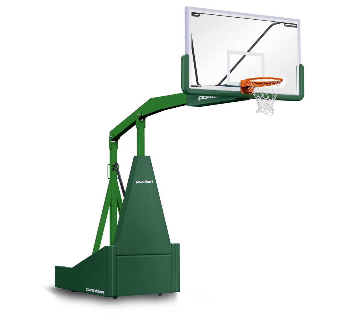 Porter Athletic 1135 Competition Portable Backstop Dark Green, Kelly Green, No Graphics