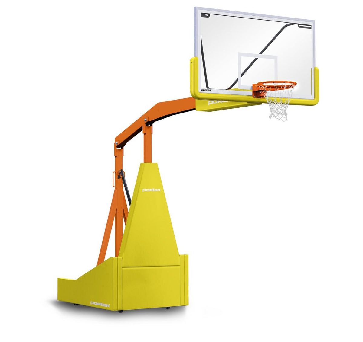 Porter Athletic 1135 Competition Portable Backstop Yellow Gold, Orange, No Graphics