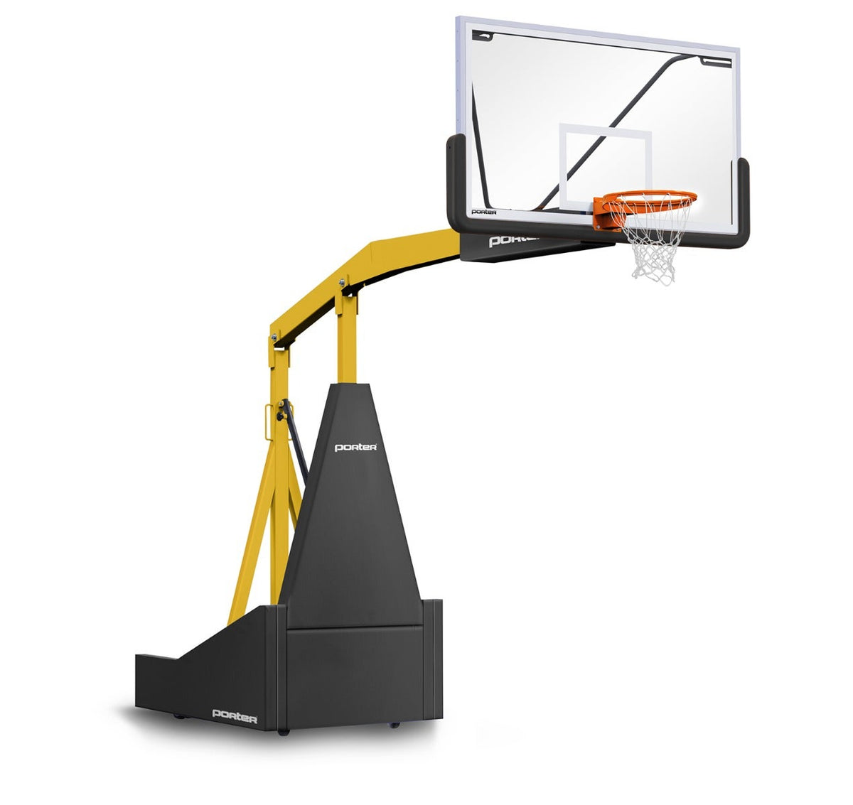 Porter Athletic 1135 Competition Portable Backstop Black, Old Gold, No Graphics