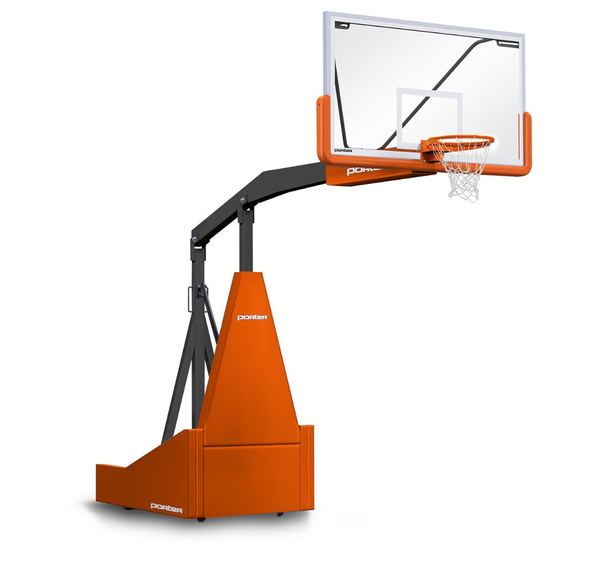 Porter Athletic 1135 Competition Portable Backstop Orange, Black, No Graphics