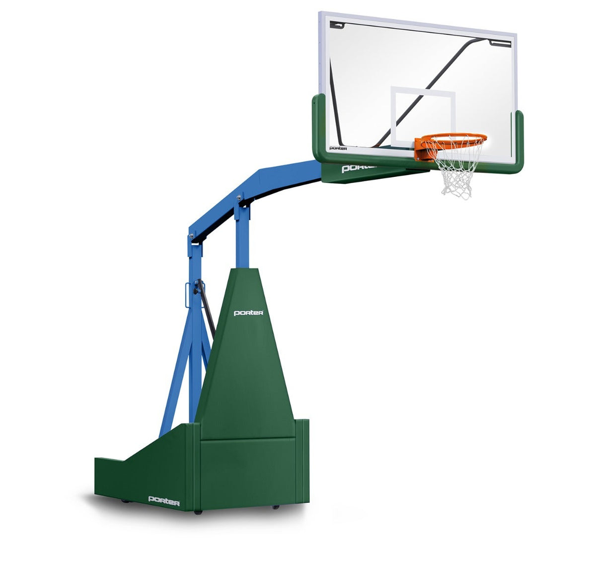 Porter Athletic 1135 Competition Portable Backstop Dark Green, Royal Blue, No Graphics