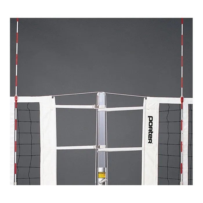 Porter Athletic Powr Line Vb Telescoping Center Standard With Pad 3-1/2" diameter, Light Blue, No Graphics