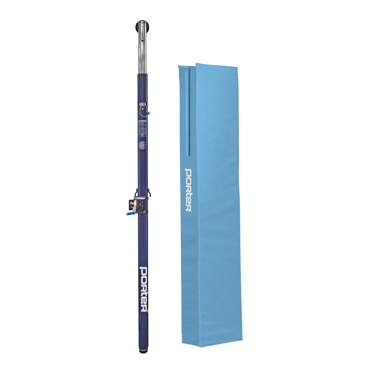 Porter Athletic Powr Steel Vb Center Standard With Pad Light Blue, No Graphics