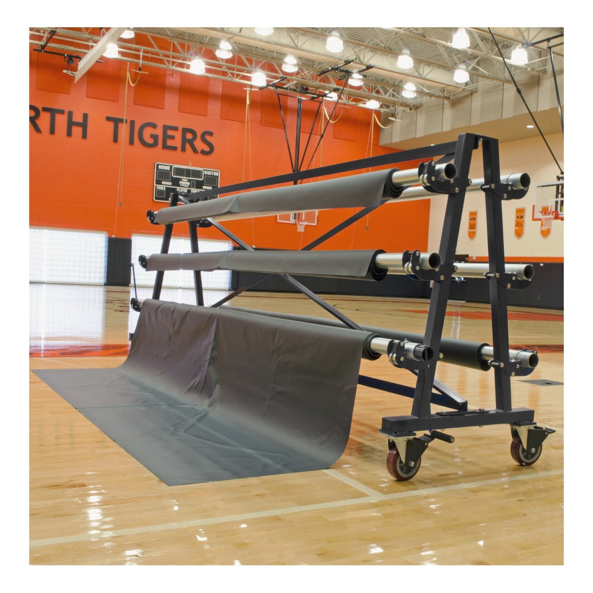 Porter Athletic Floor Cover Transport/Storage Cart 4 Roller