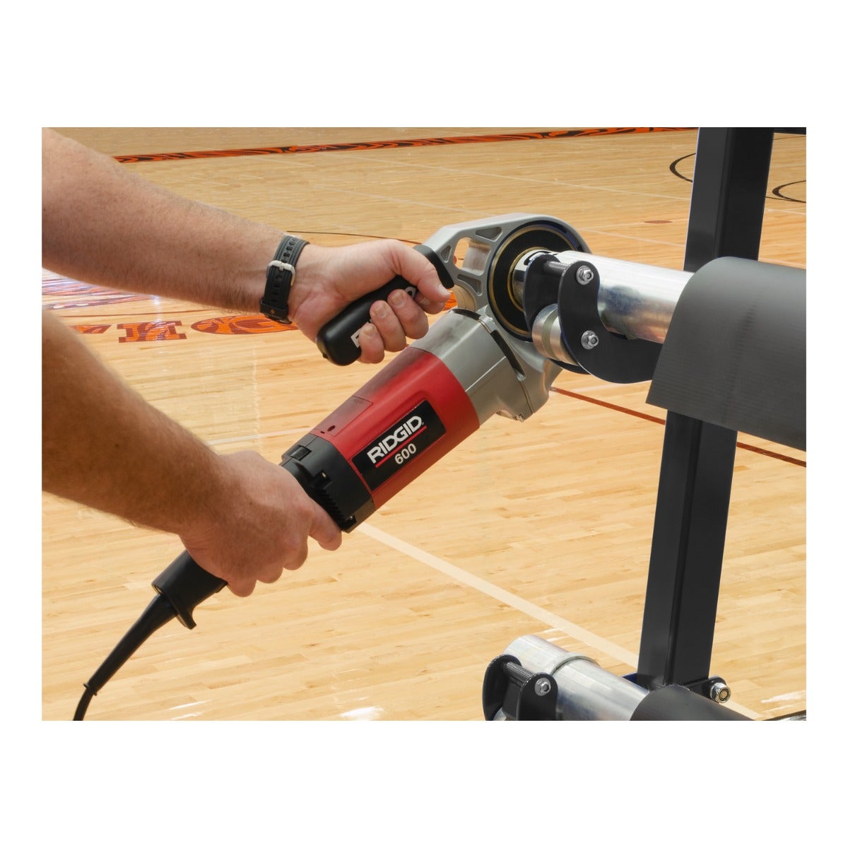 Porter Athletic Floor Cover Transport/Storage Cart Roll up the vinyl covers with optional power winder