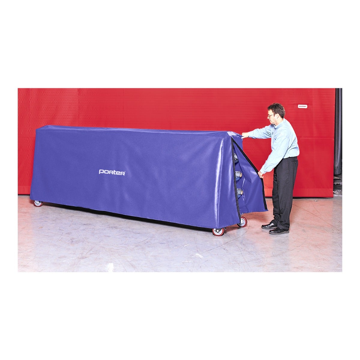 Porter Athletic Floor Cover Storage Cart Dust Cover Purple