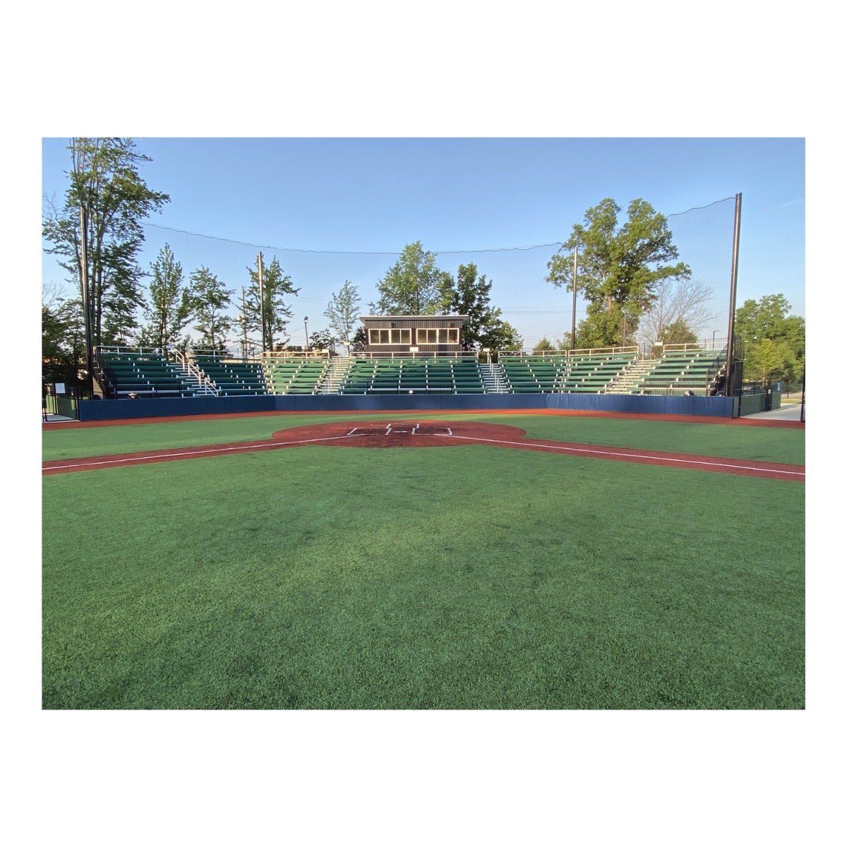 Gill Athletics Essentials Outdoor Wall Pads 6' or less, Navy Blue, No Graphics