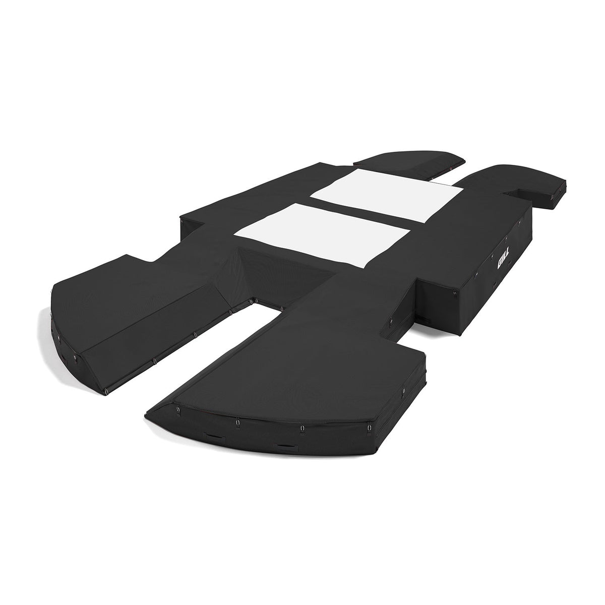 Gill Athletics AGX M4 Double Front Pole Vault Landing System (21'6" X 44'2" X 32") Black, Black