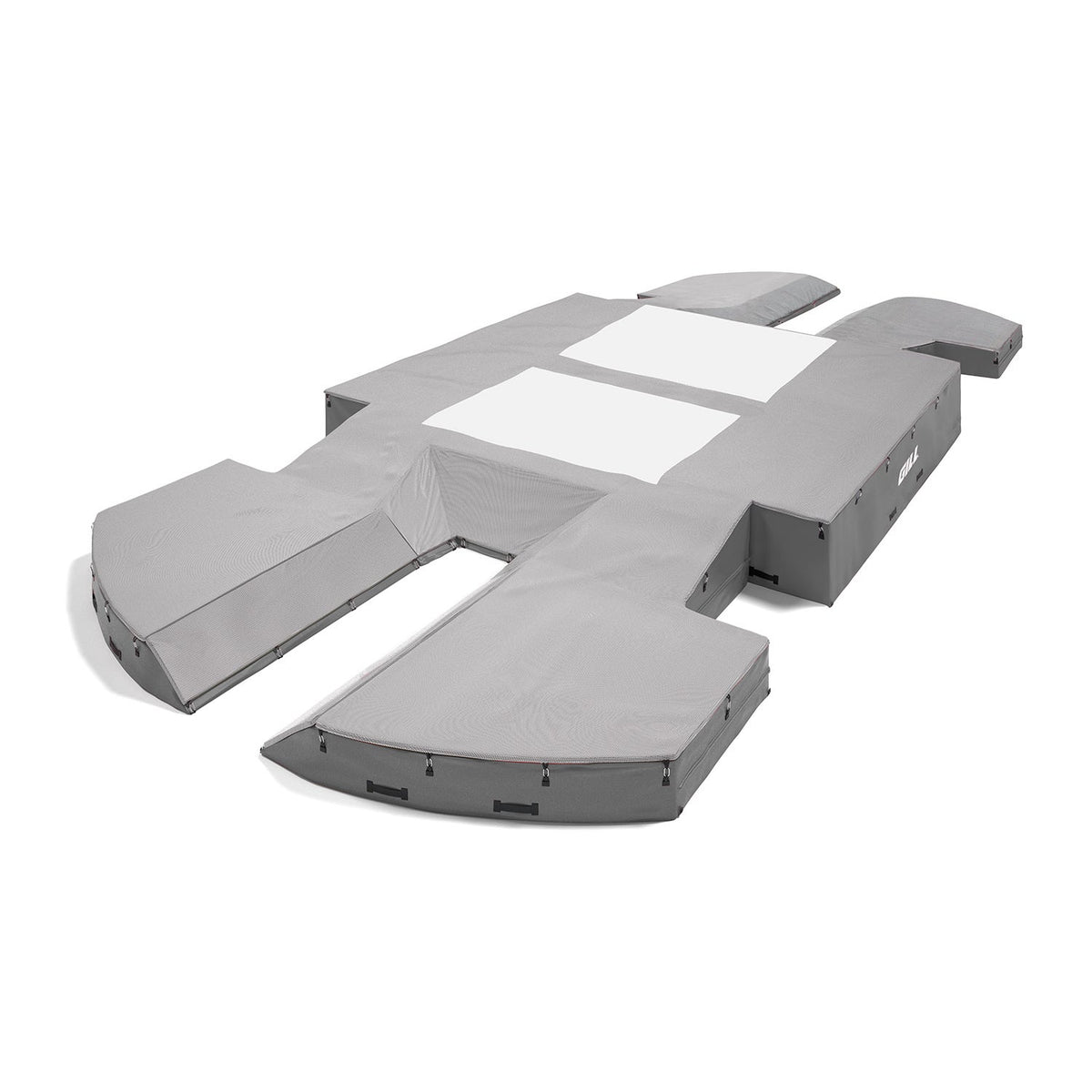 Gill Athletics AGX M4 Double Front Pole Vault Landing System (21'6" X 44'2" X 32") Gray, Gray
