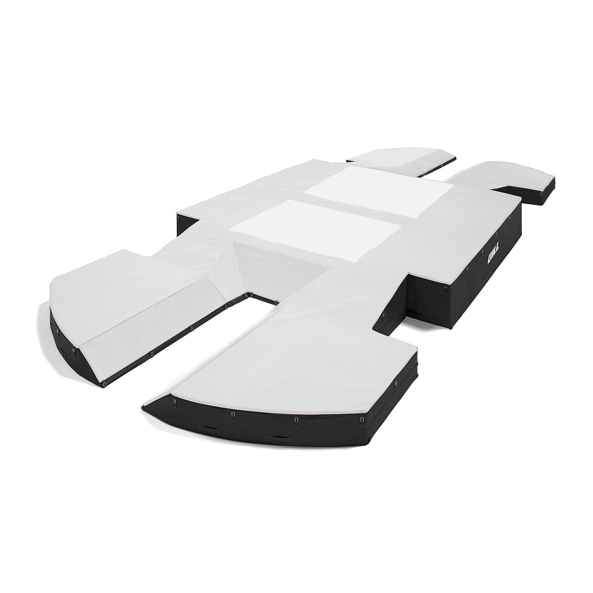 Gill Athletics AGX M4 Double Front Pole Vault Landing System (21'6" X 44'2" X 32") White, Black