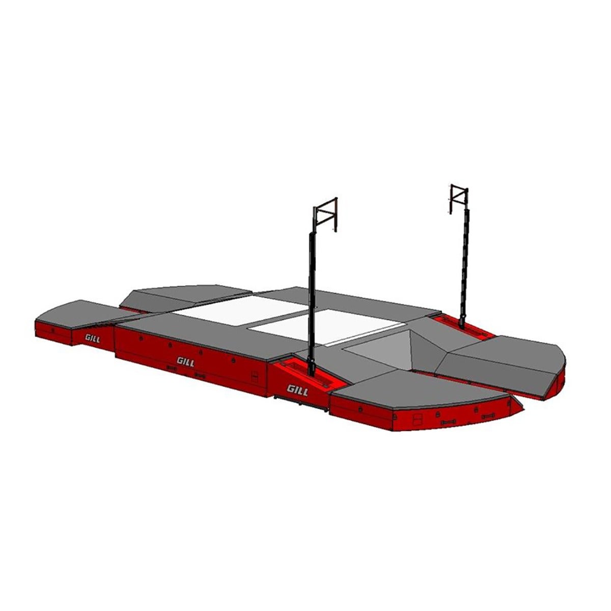 Gill Athletics AGX M4 Double Front Pole Vault Landing System (21'6" X 44'2" X 32") Product image 3