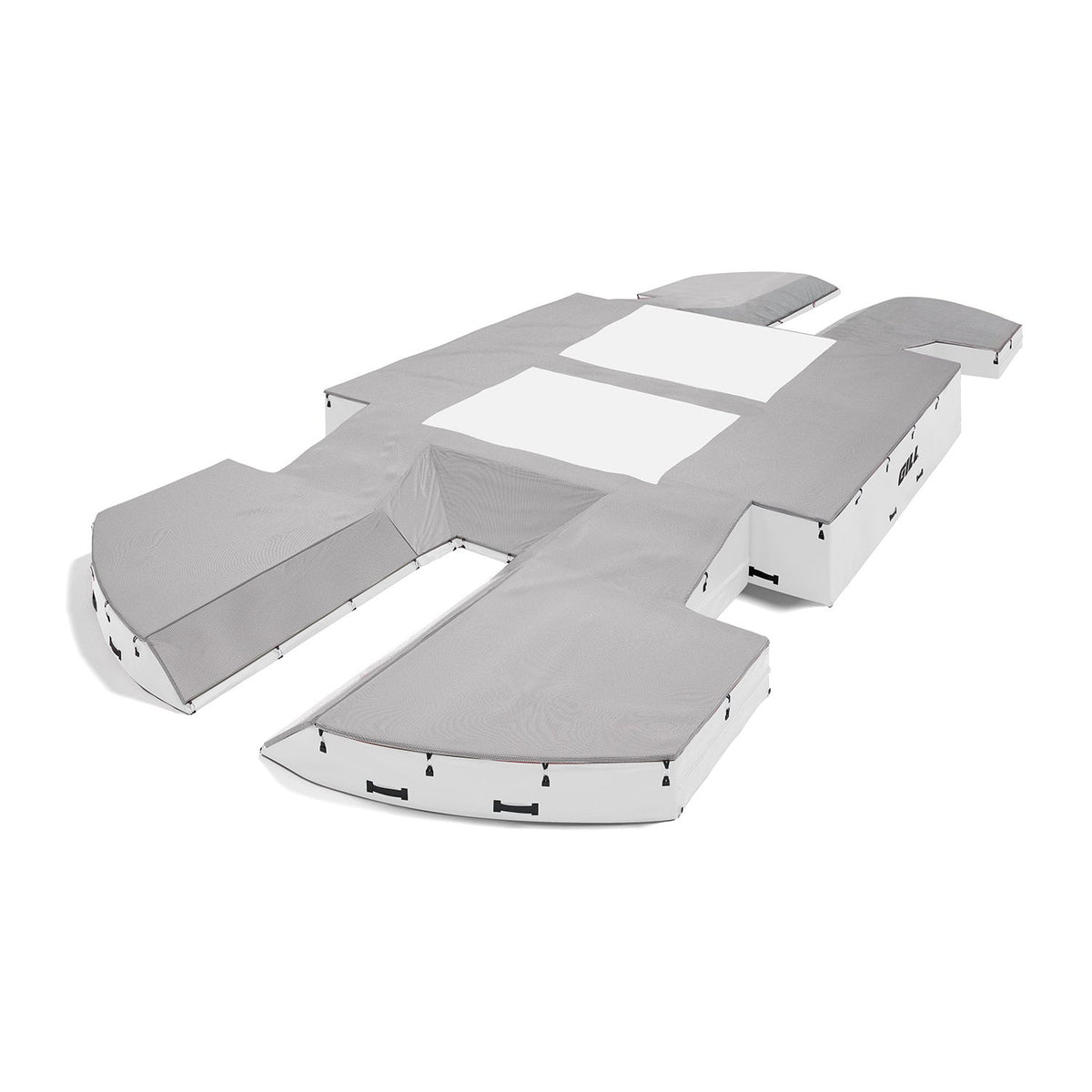 Gill Athletics AGX M4 Double Front Pole Vault Landing System (21'6" X 44'2" X 32") Gray, White