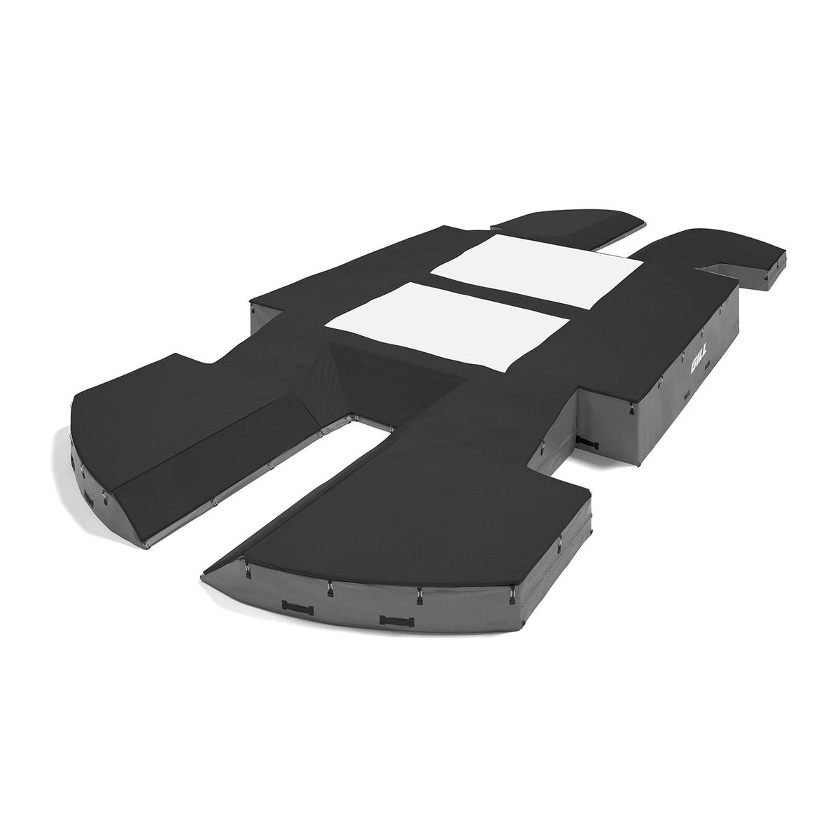 Gill Athletics AGX M4 Double Front Pole Vault Landing System (21'6" X 44'2" X 32") Black, Gray