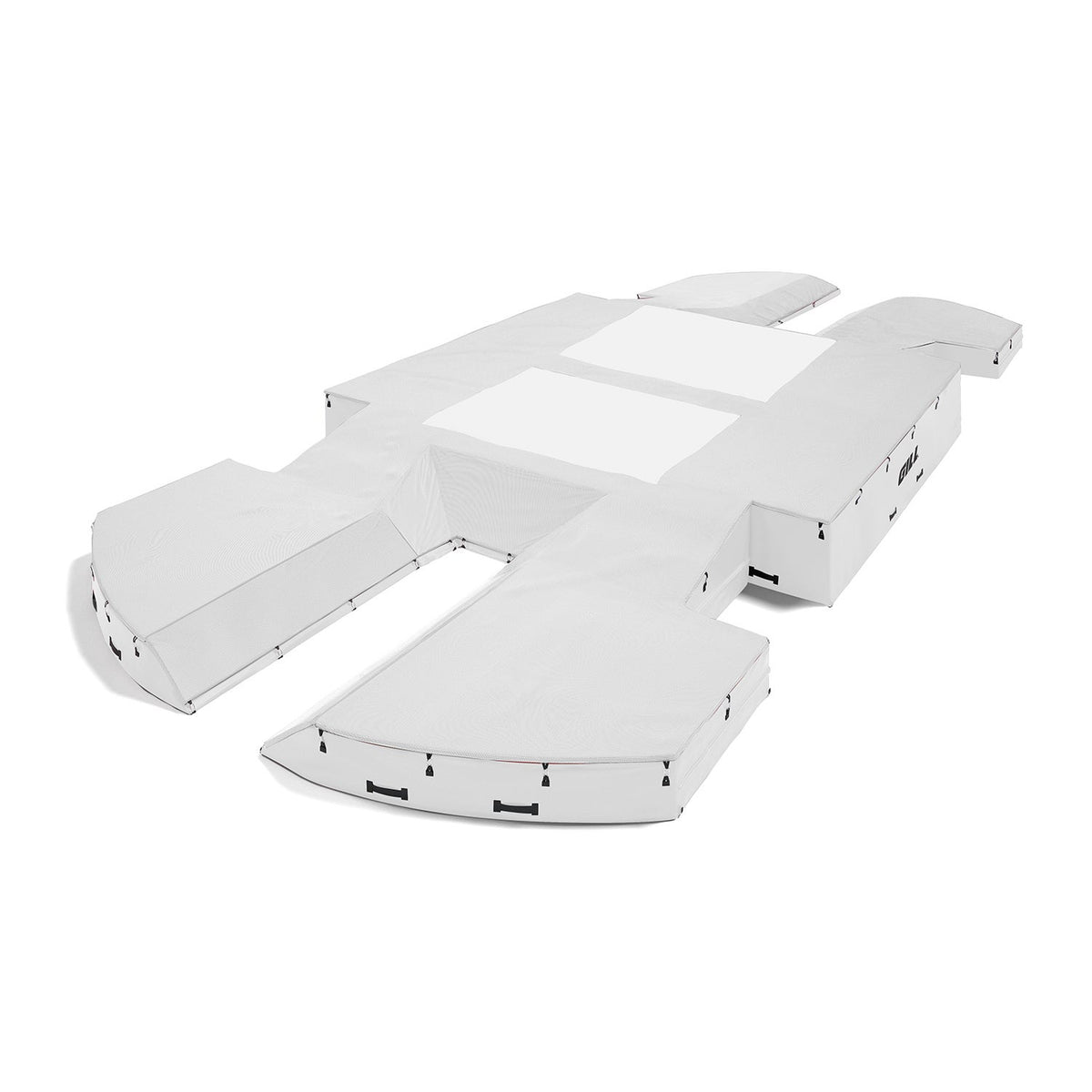 Gill Athletics AGX M4 Double Front Pole Vault Landing System (21'6" X 44'2" X 32") White, White