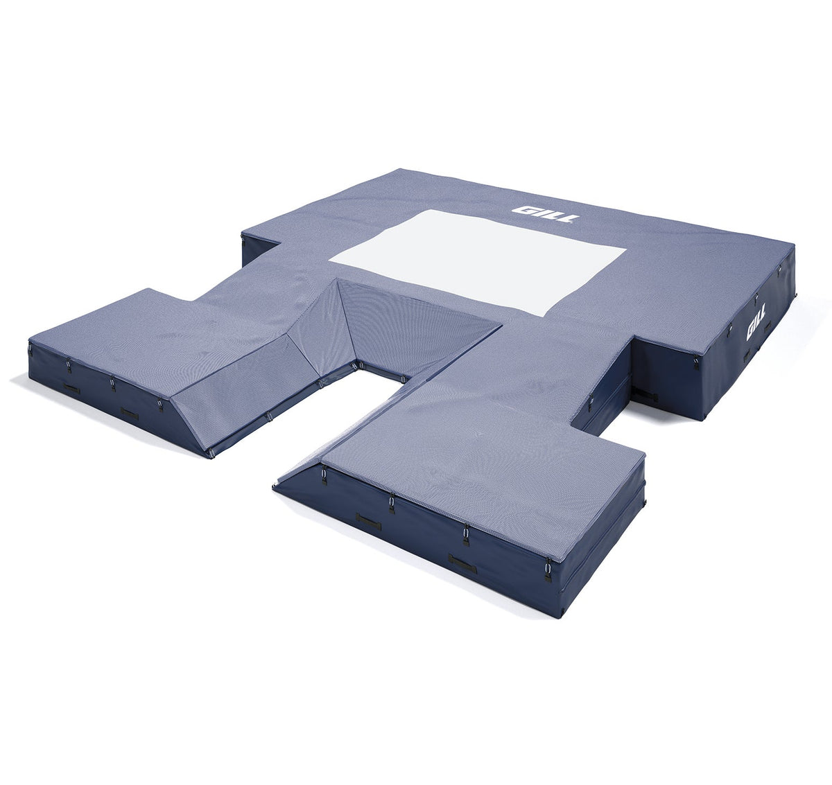 Gill Athletics S4 Pole Vault Value Pack (21'6" X 24' X 28") Royal Blue, Navy Blue