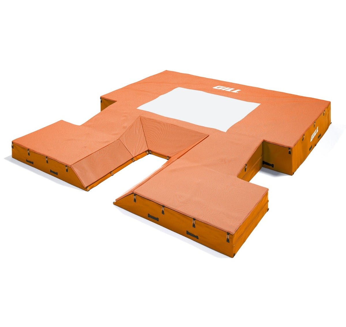 Gill Athletics S4 Pole Vault Value Pack (21'6" X 24' X 28") Orange, Orange
