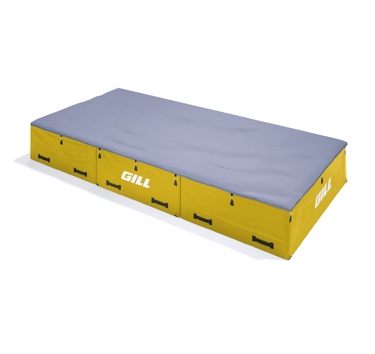 Gill Athletics S1 High Jump Landing System (16'6" X 8' X 26") Royal Blue, Yellow Gold