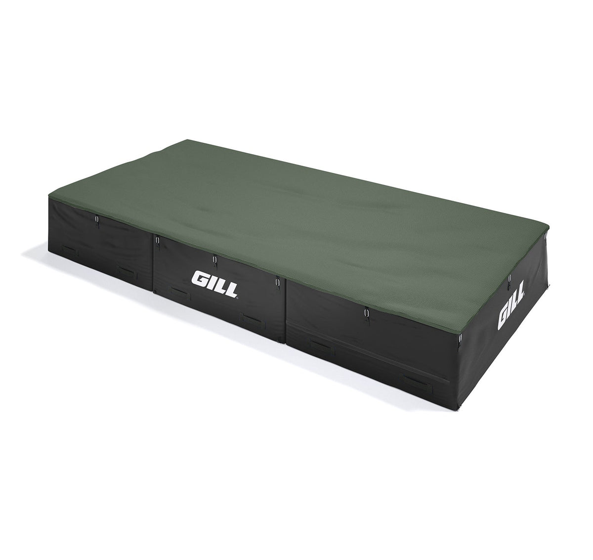 Gill Athletics S1 High Jump Landing System (16'6" X 8' X 26") Dark Green, Black
