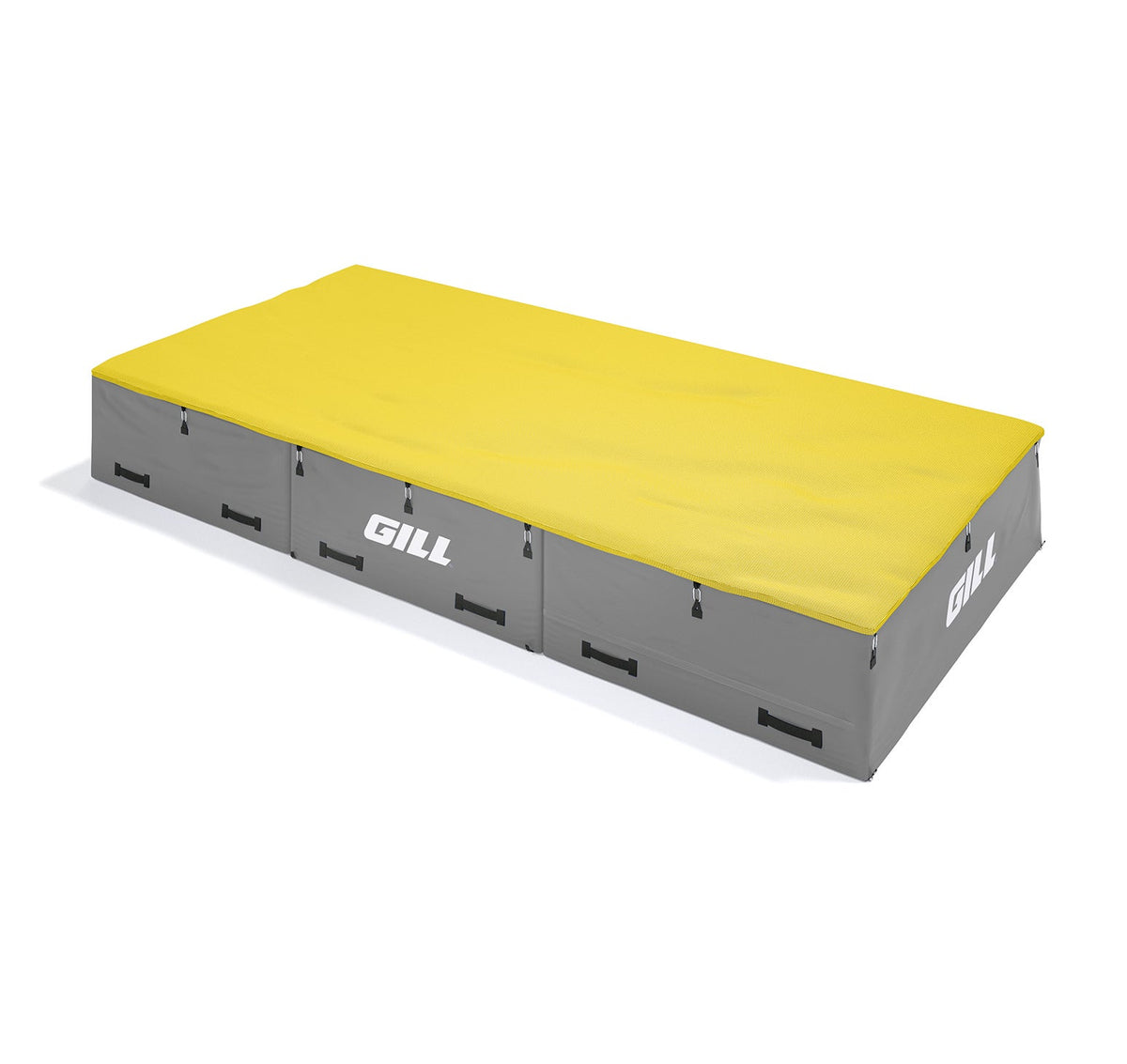 Gill Athletics S1 High Jump Landing System (16'6" X 8' X 26") Yellow Gold, Gray