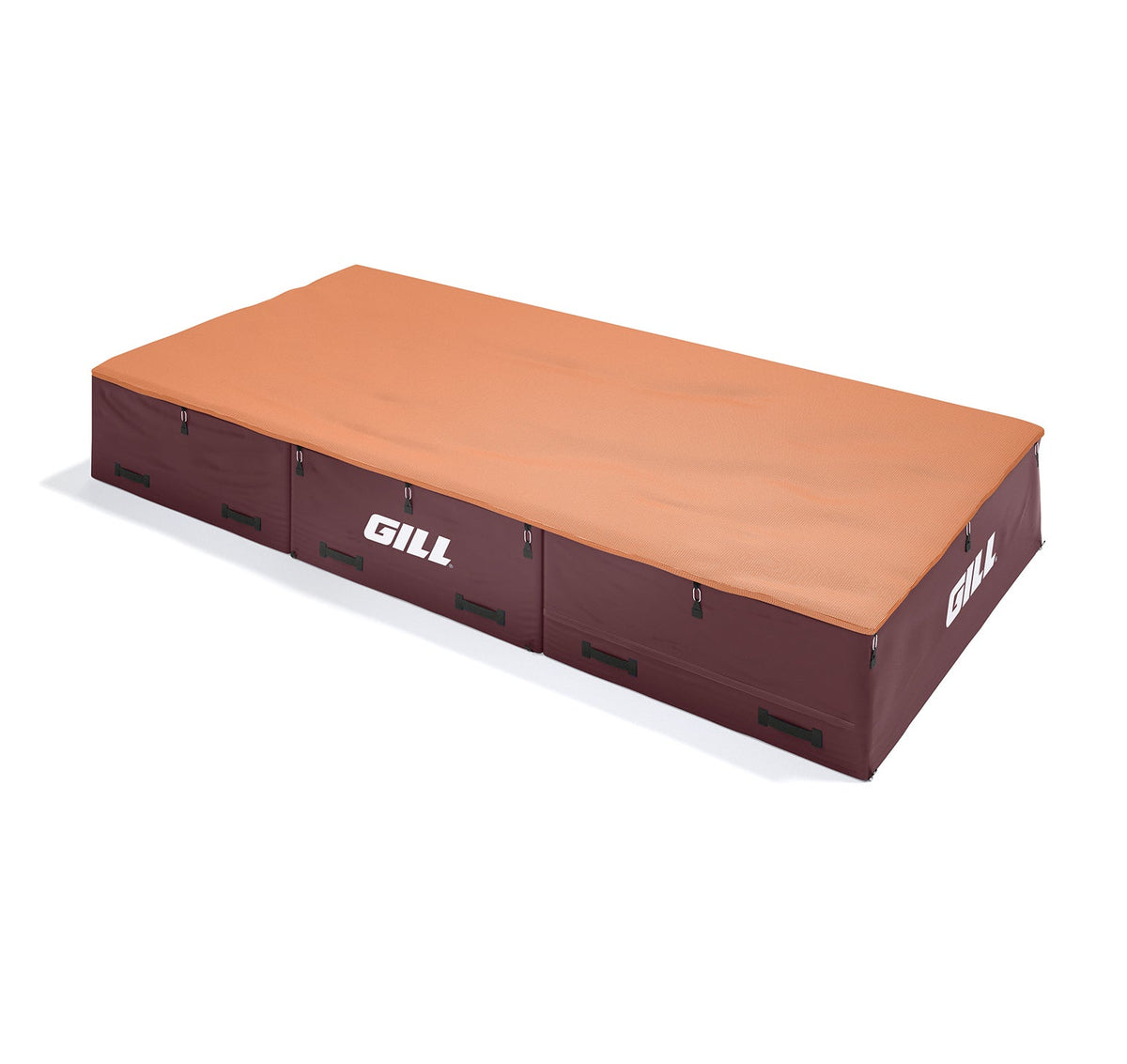 Gill Athletics S1 High Jump Landing System (16'6" X 8' X 26") Orange, Maroon