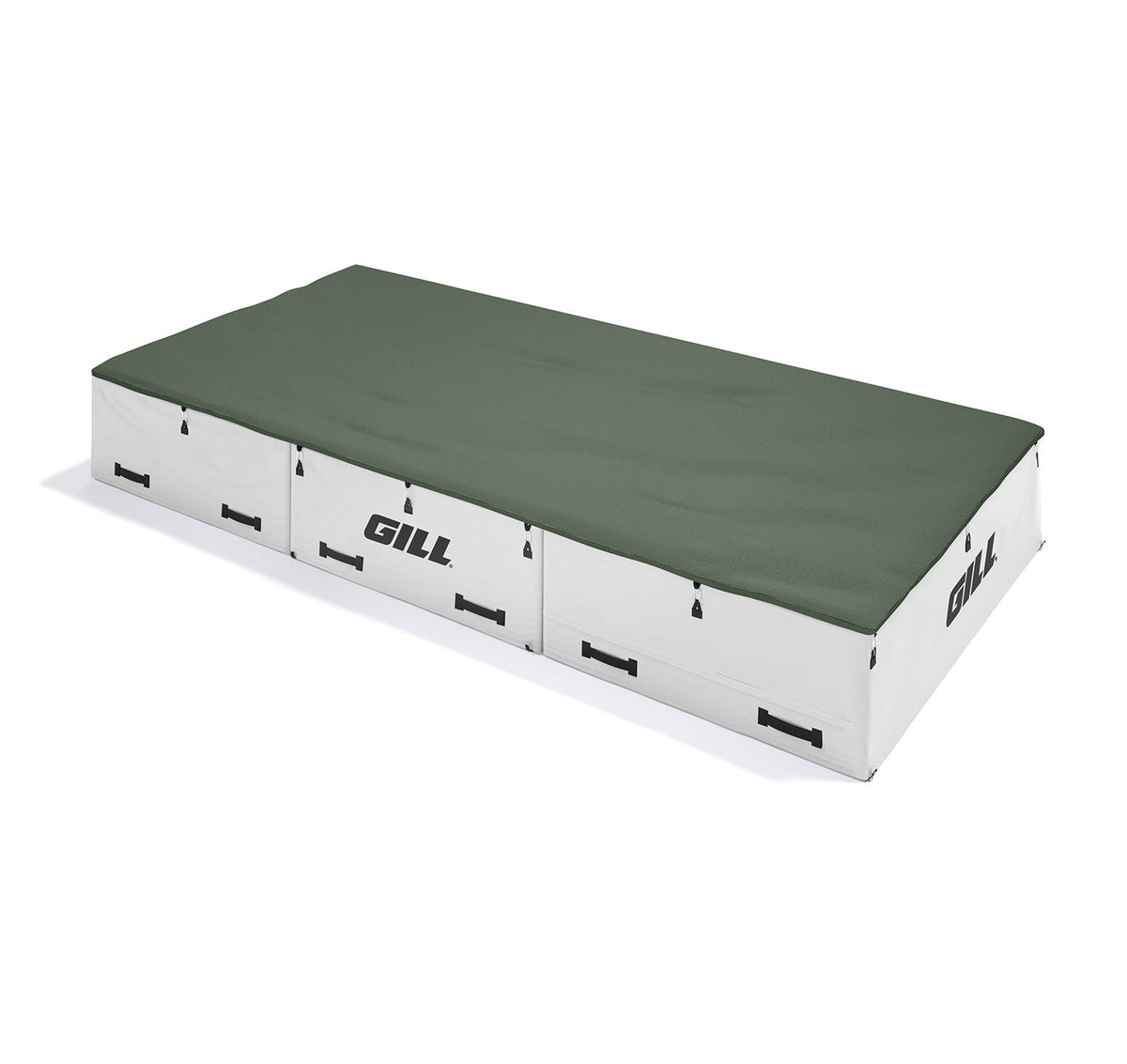Gill Athletics S1 High Jump Landing System (16'6" X 8' X 26") Dark Green, White