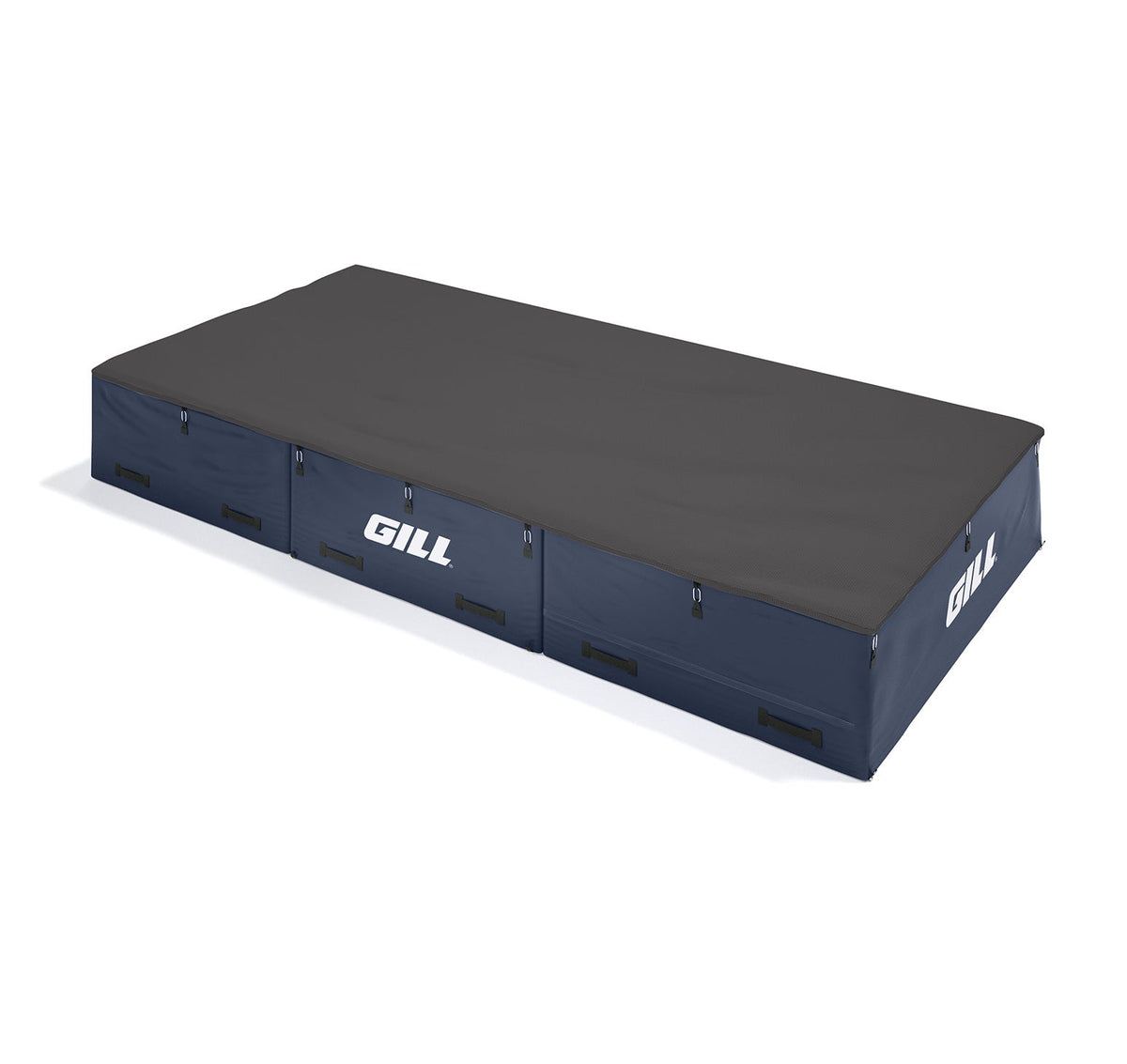 Gill Athletics S1 High Jump Landing System (16'6" X 8' X 26") Black, Navy Blue