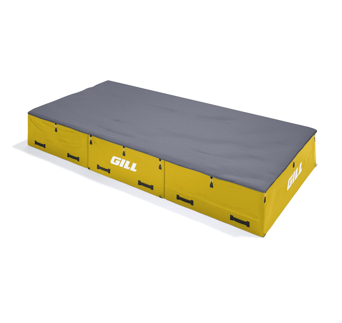 Gill Athletics S1 High Jump Landing System (16'6" X 8' X 26") Navy Blue, Yellow Gold