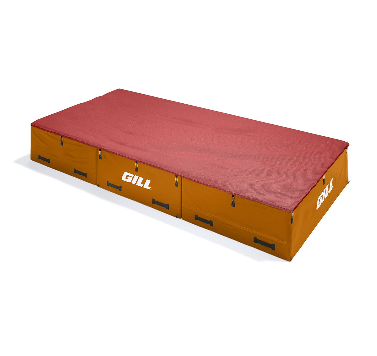 Gill Athletics S1 High Jump Landing System (16'6" X 8' X 26") Red, Orange