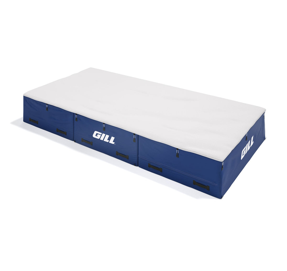 Gill Athletics S1 High Jump Landing System (16'6" X 8' X 26") White, Royal Blue