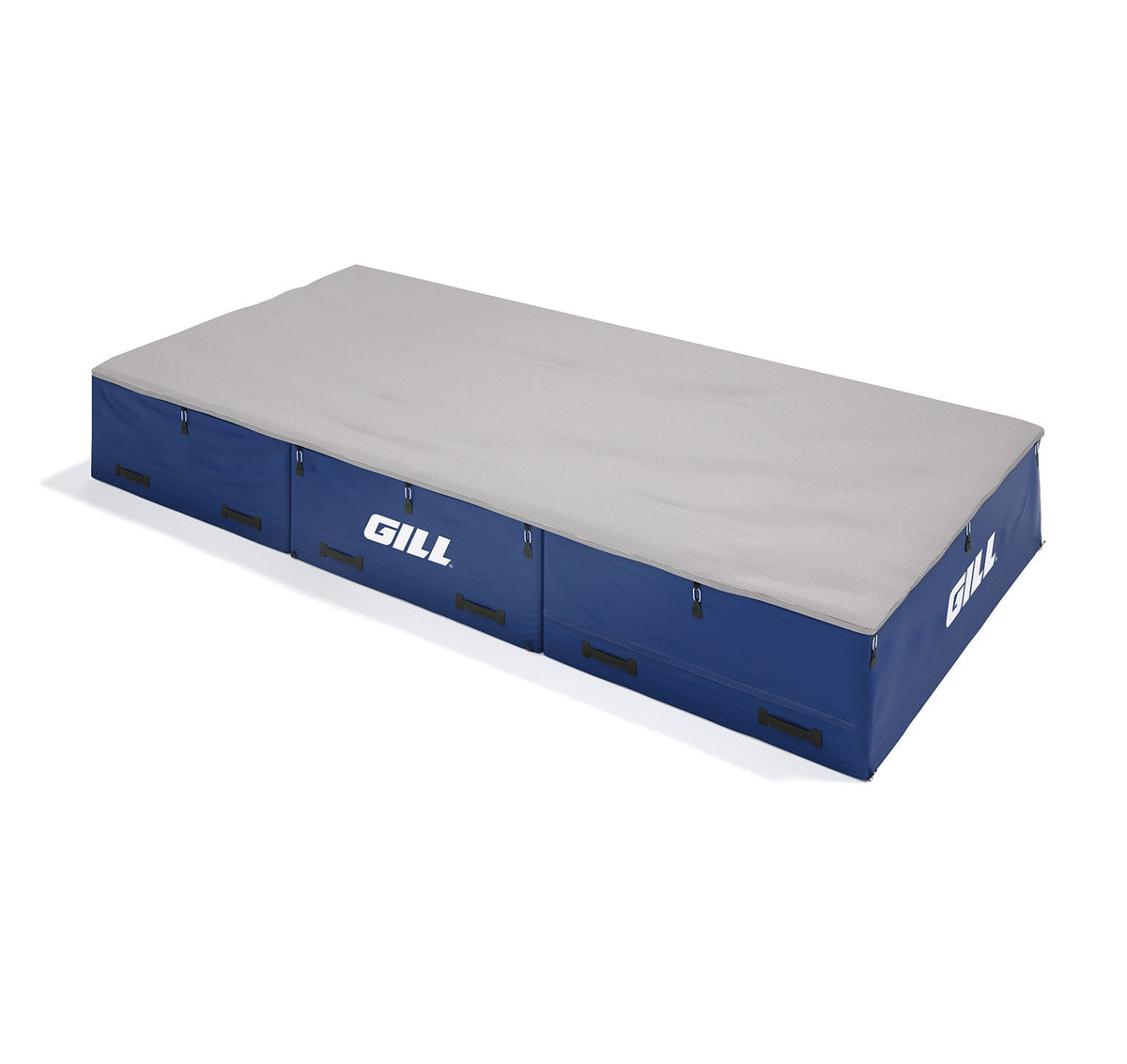 Gill Athletics S1 High Jump Landing System (16'6" X 8' X 26") Gray, Royal Blue