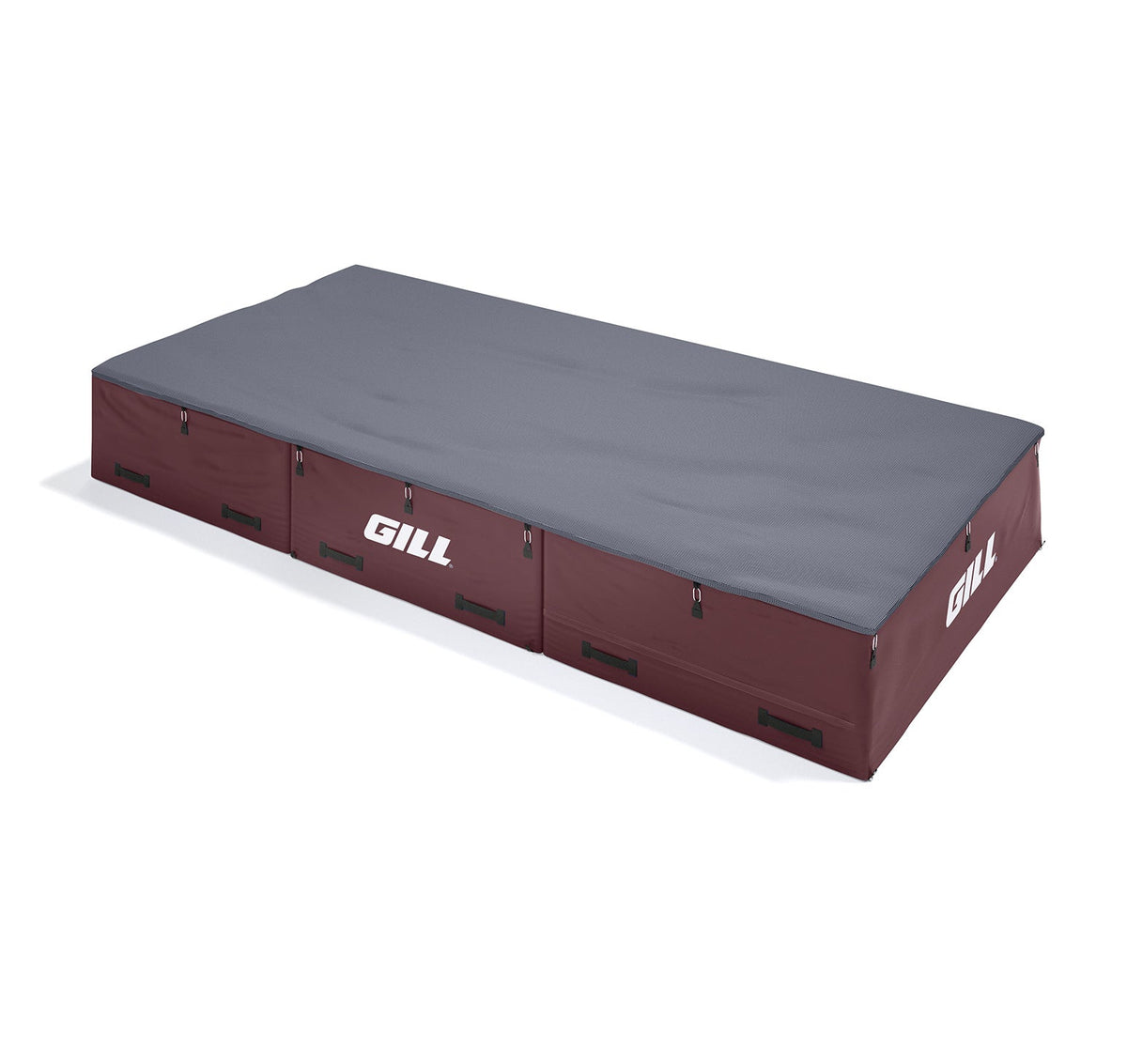 Gill Athletics S1 High Jump Landing System (16'6" X 8' X 26") Navy Blue, Maroon