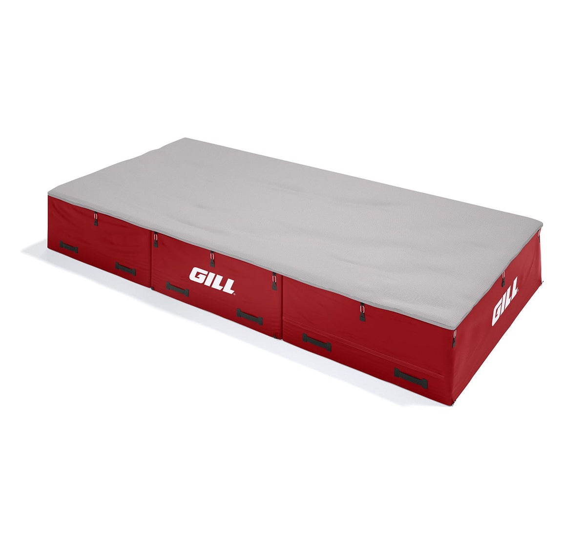Gill Athletics S1 High Jump Landing System (16'6" X 8' X 26") Gray, Red