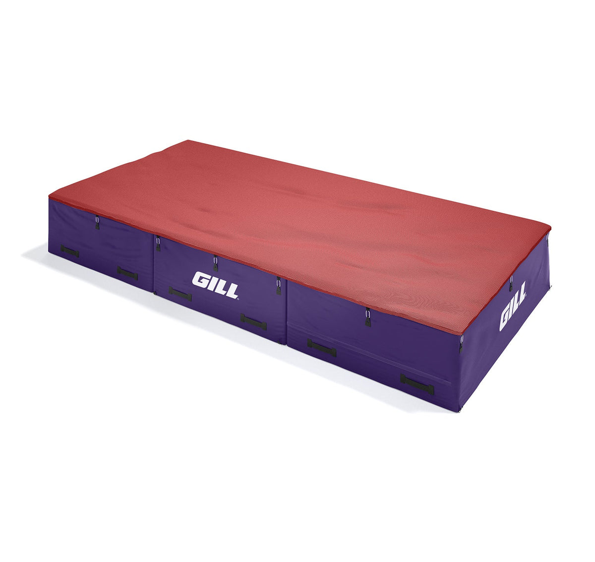 Gill Athletics S1 High Jump Landing System (16'6" X 8' X 26") Red, Purple