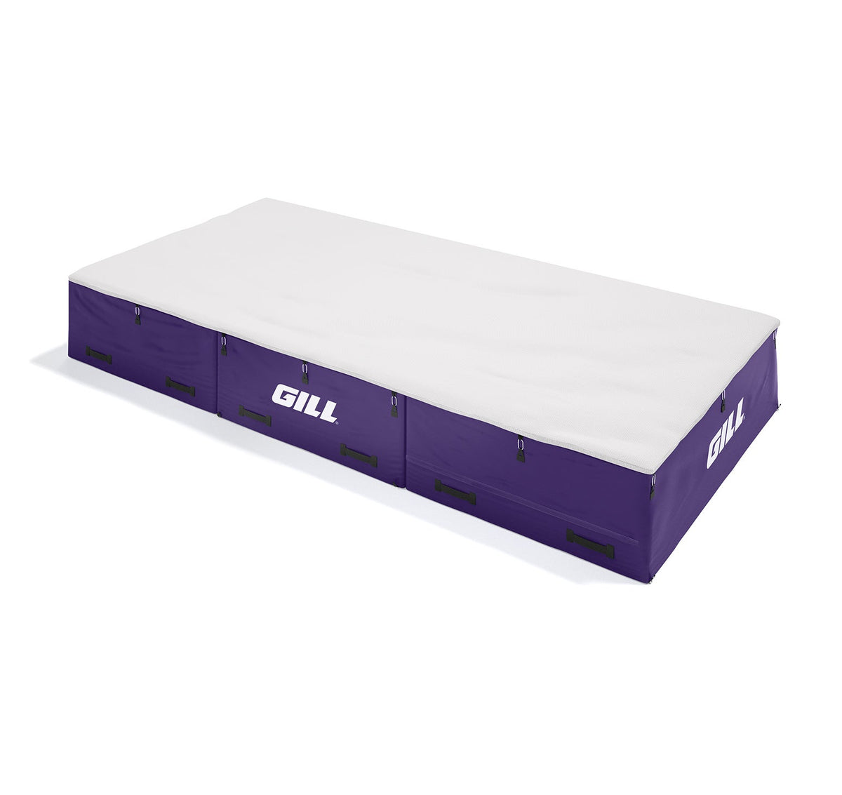 Gill Athletics S1 High Jump Landing System (16'6" X 8' X 26") White, Purple