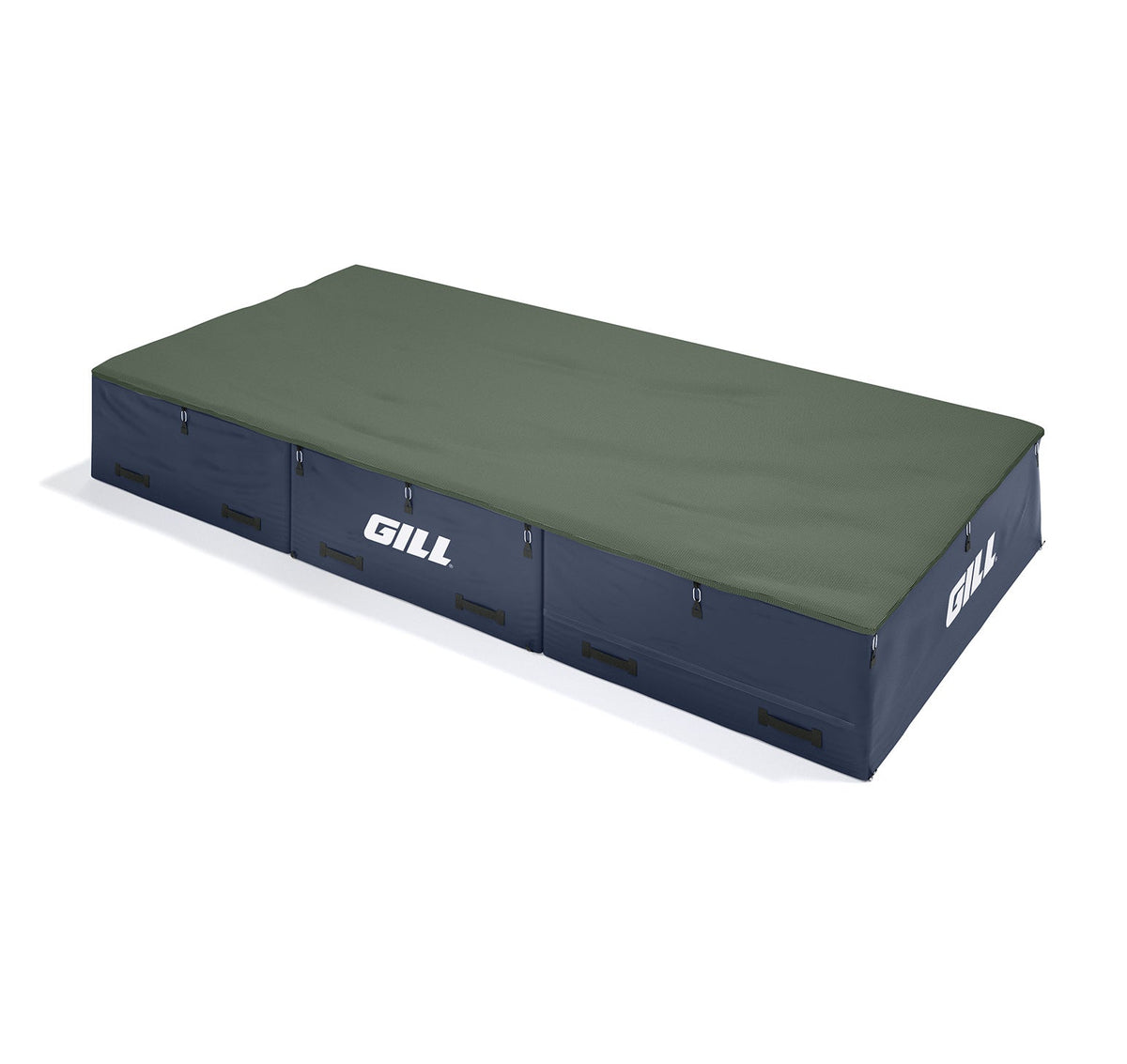 Gill Athletics S1 High Jump Landing System (16'6" X 8' X 26") Dark Green, Navy Blue