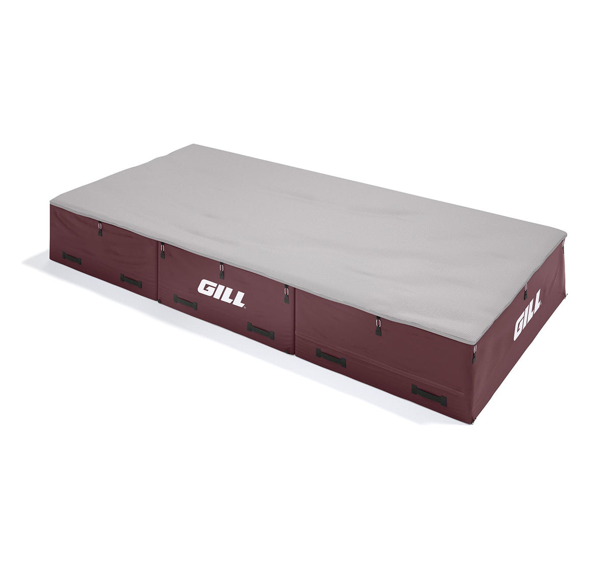 Gill Athletics S1 High Jump Landing System (16'6" X 8' X 26") Gray, Maroon