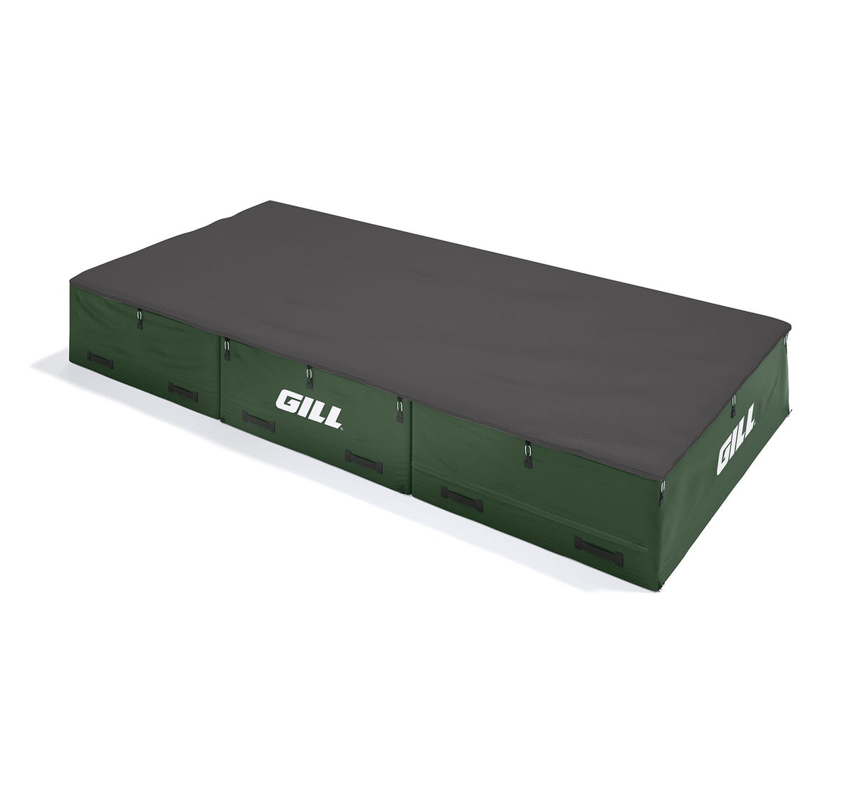 Gill Athletics S1 High Jump Landing System (16'6" X 8' X 26") Black, Dark Green
