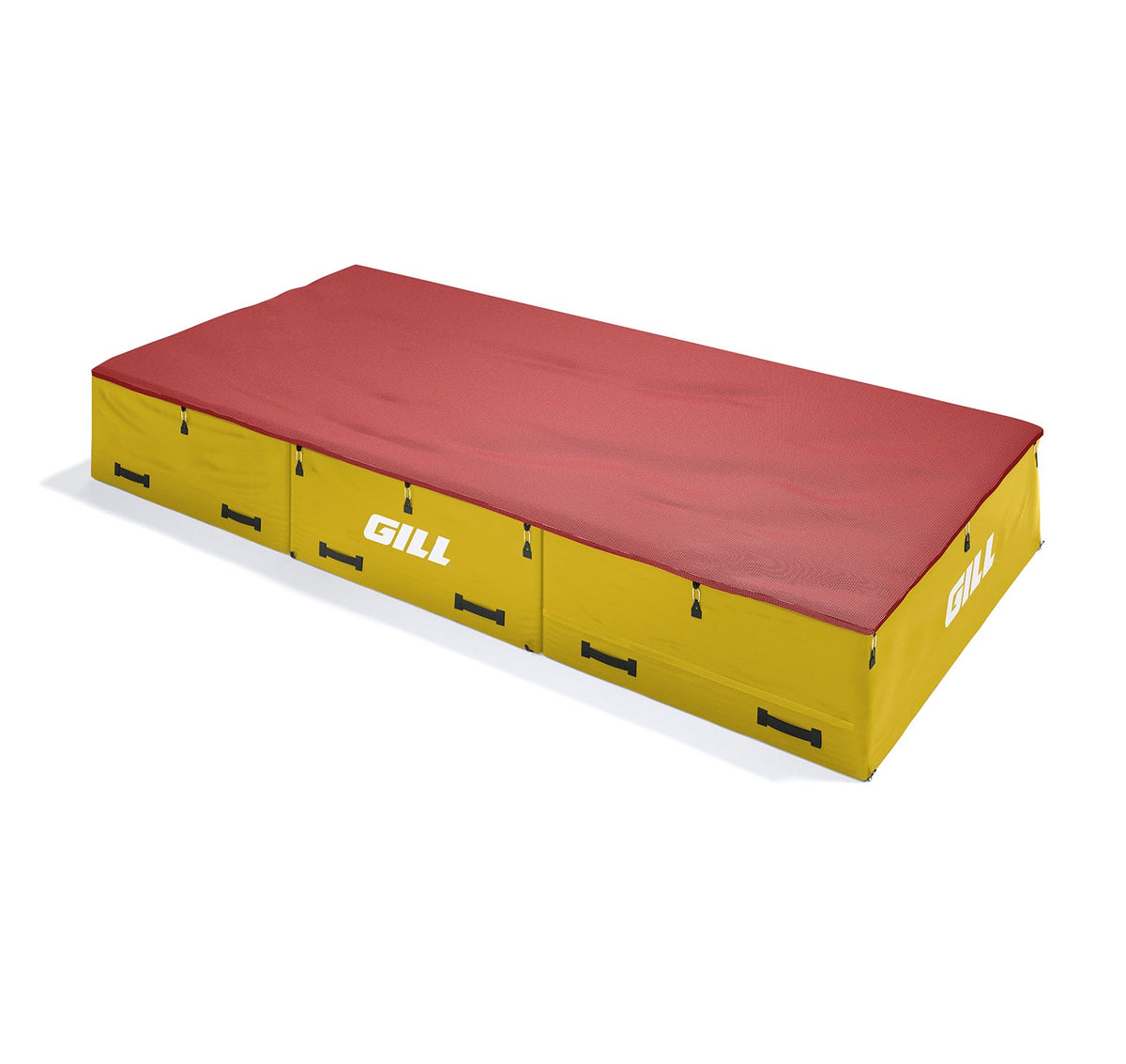 Gill Athletics S1 High Jump Landing System (16'6" X 8' X 26") Red, Yellow Gold