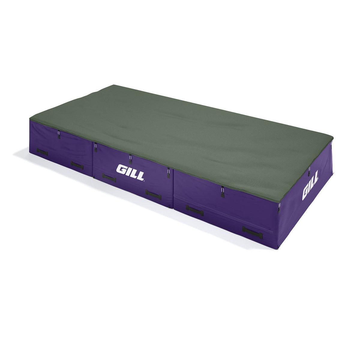 Gill Athletics S1 High Jump Landing System (16'6" X 8' X 26") Dark Green, Purple