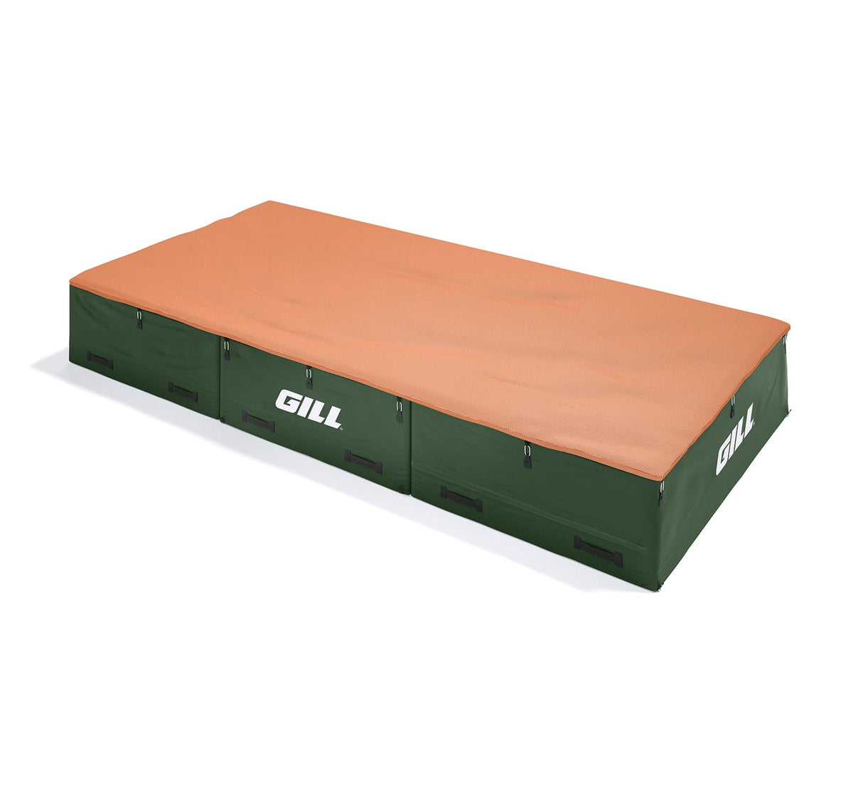 Gill Athletics S1 High Jump Landing System (16'6" X 8' X 26") Orange, Dark Green