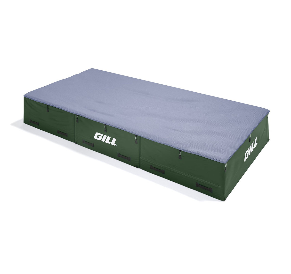 Gill Athletics S1 High Jump Landing System (16'6" X 8' X 26") Royal Blue, Dark Green