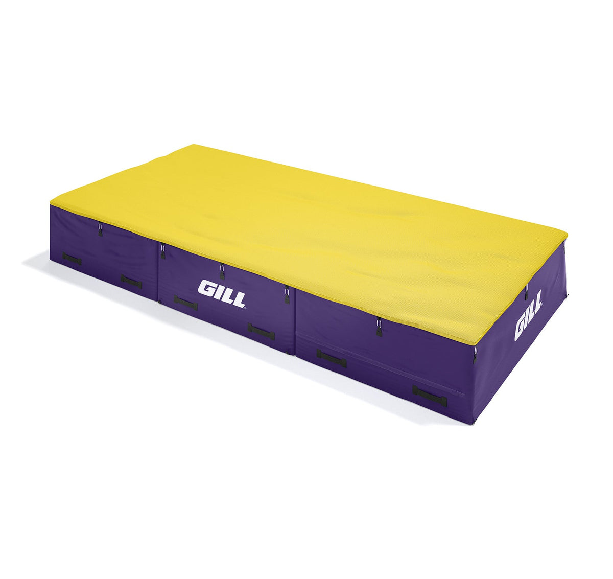 Gill Athletics S1 High Jump Landing System (16'6" X 8' X 26") Yellow Gold, Purple